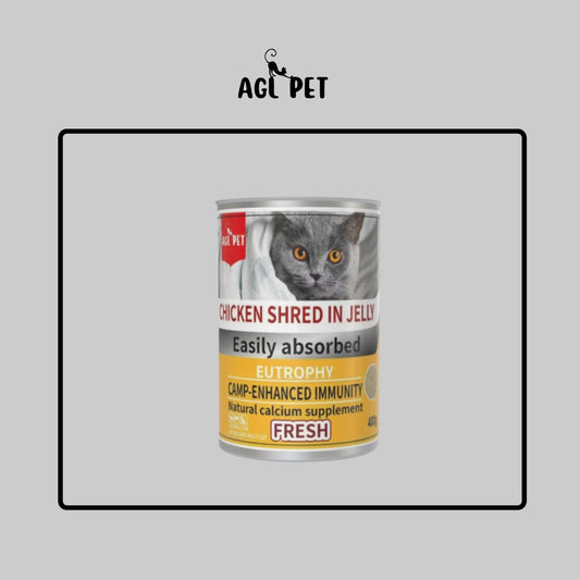 AGL PET | Chicen shred in jelly canned food